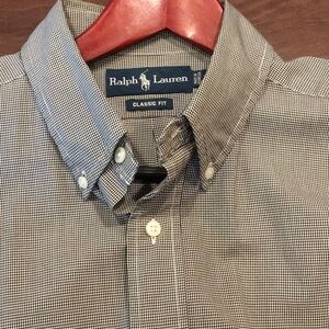 Ralph Lauren Classic Fit Short Sleeve Cotton Shirt sz L